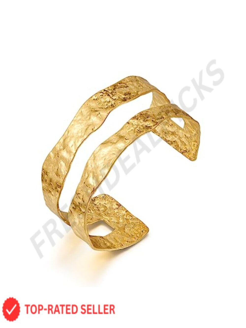 Wide Gold Cuff Bracelet Women Chunky Open Bangle Adjustable Hollow Brass Jewelry